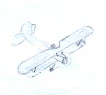 Biplane - side view